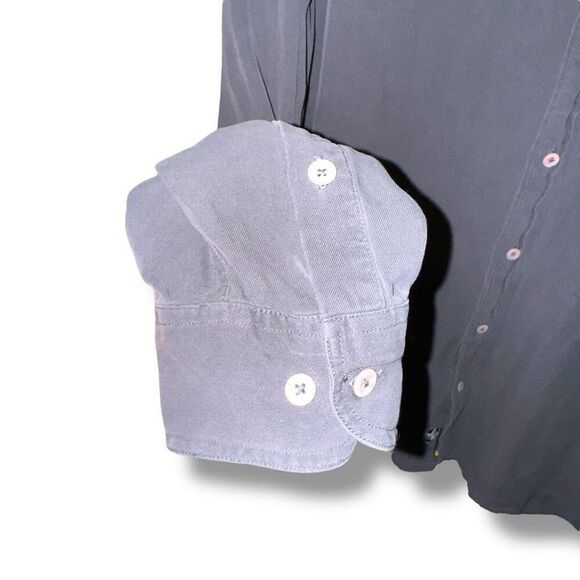 Nat Nast Gray Casual Button Down Shirt with Classic Collar - Picture 4 of 9